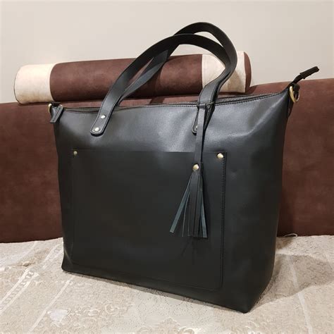 black leather tote bags